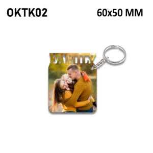 Blank Family Photo Keychain 60x50mm (Pack of 10)