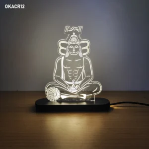 Hanuman Ji Acrylic LED Table Top 6in