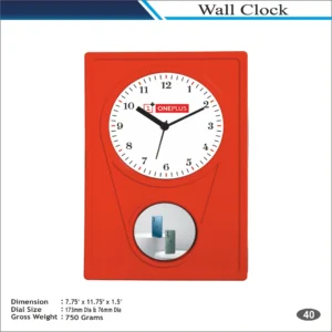 Customizable Rectangle Shape Multi Photo Wall Clock MOQ 100 Pcs