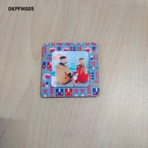 Blank Folk Art Pattern Square Printed Fridge Magnet 6in