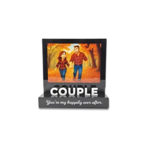 Blank Couple Theme Acrylic Table Top Photo Frame 8 Inch