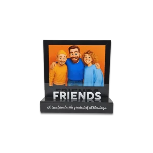 Blank Friends Theme Acrylic Table Top Photo Frame 8 Inch