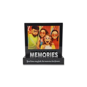 Blank Memories Theme Acrylic Table Top Photo Frame 8 Inch