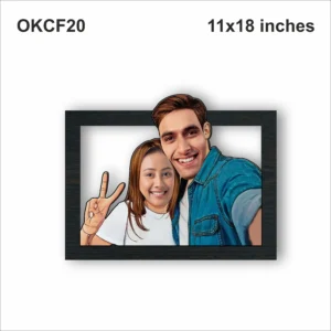 Blank Couple Selfie Caricature Photo Frame OKCF20 11x14in