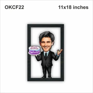 Blank Magician Caricature Photo Frame OKCF22 11x18in