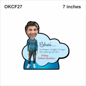 Blank Bhai Message Caricature Photo Frame OKCF27 7in