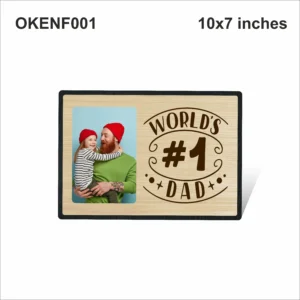 Blank World's #1 Dad Photo Frame 10x7in