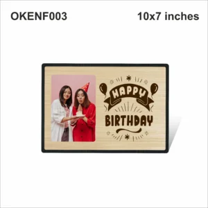 Blank Happy Birthday Photo Frame 10x7in