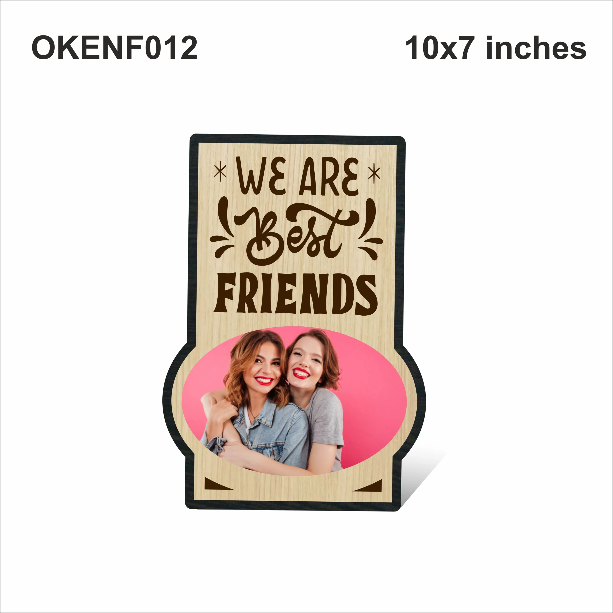 Blank We Are Best Friends Photo Frame 10x7in