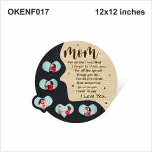 Blank Mom Love Multi Photo Frame 12x12in