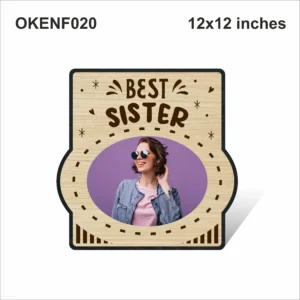 Blank Best Sister Photo Frame 12x12in