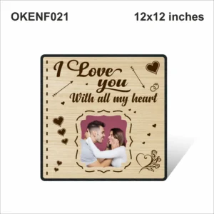 Blank Love You With All My Heart Photo Frame 12x12in