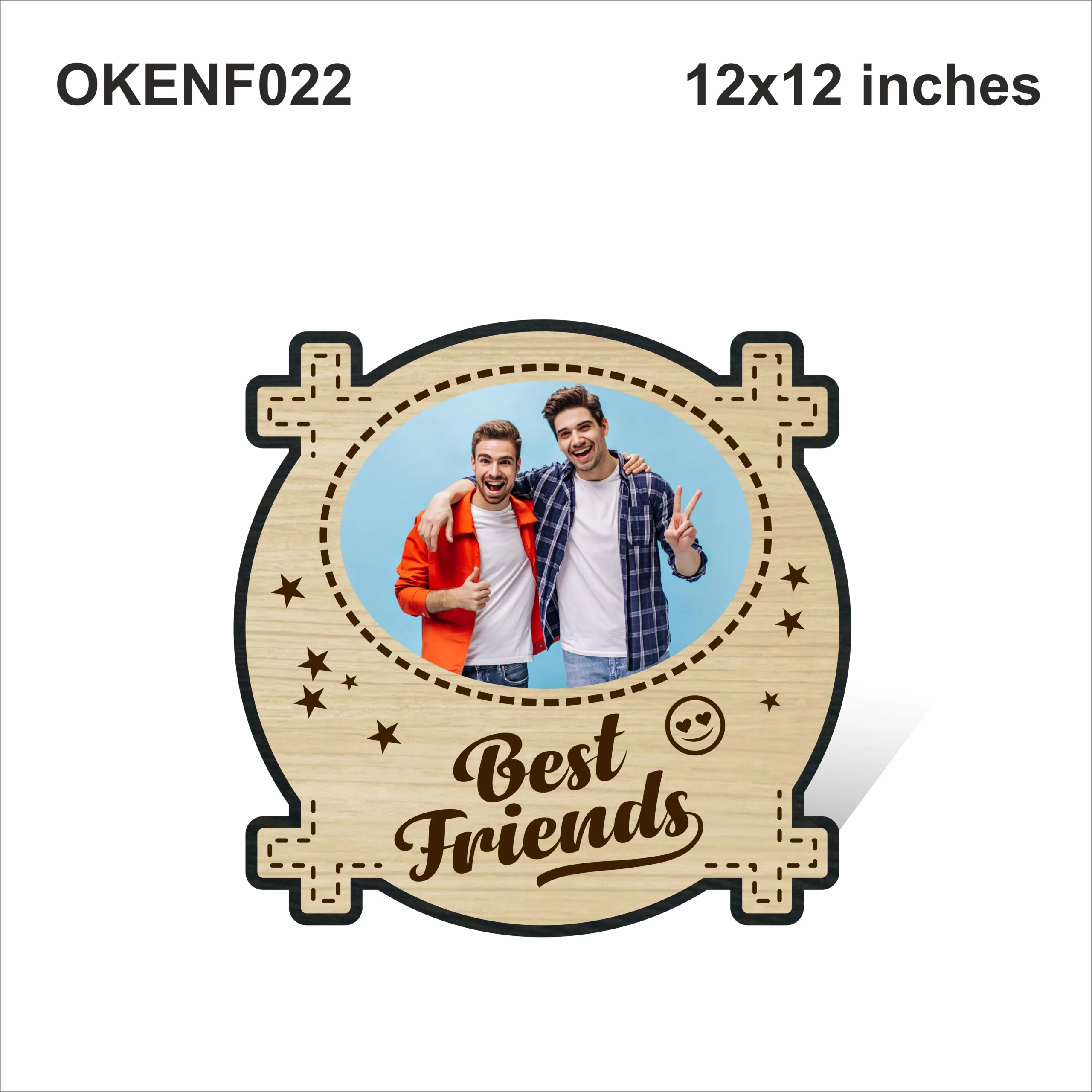 Blank Best Friends Photo Frame 12x12in