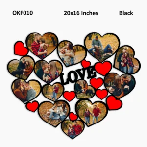 Blank Love Heart Collage Photo Frame 20x16inches