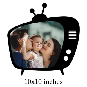 Blank Retro TV Photo Frame 10x10inches