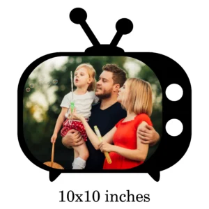 Blank Retro TV Photo Frame 10x10inches