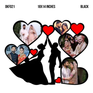 Blank Couple Heart Collage Photo Frame 18x14inches