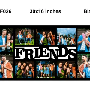 Blank Friends Collage Photo Frame 30x16in