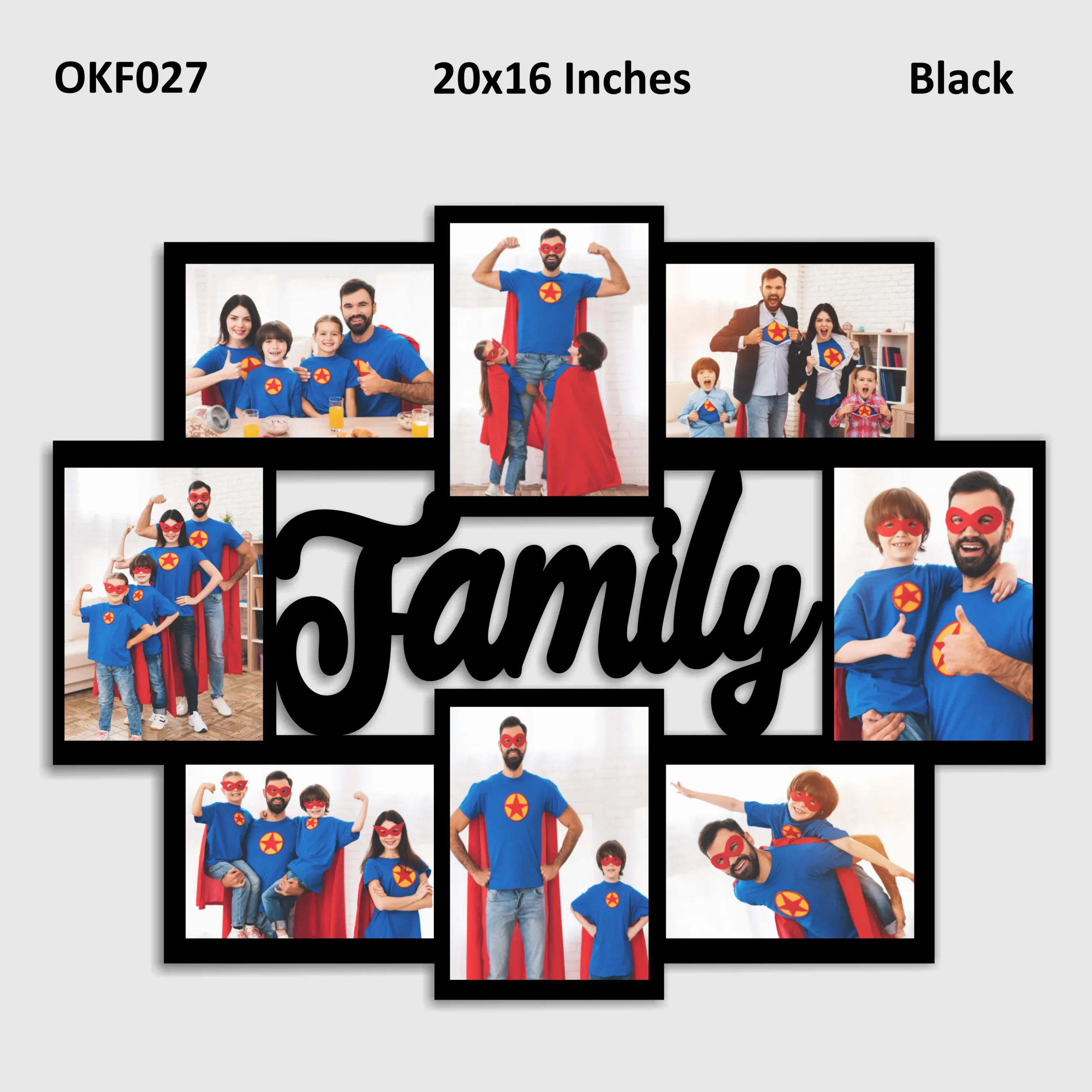 Blank Family Collage Photo Frame 20x16in
