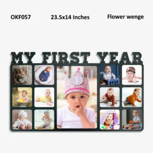 Blank My First Year Baby Photo Frame 24x14in