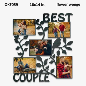 Blank Best Couple Collage Photo Frame 16x14in
