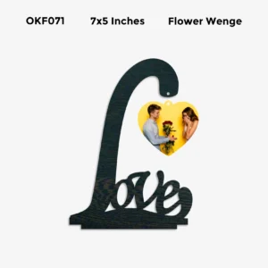 Blank Love Letter L White Photo Frame 7x5in