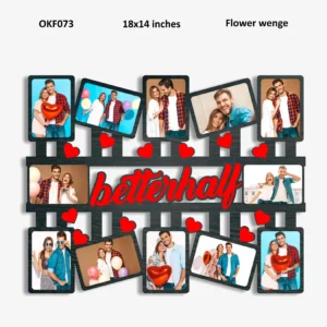 Blank Betterhalf Collage Photo Frame 18x14in