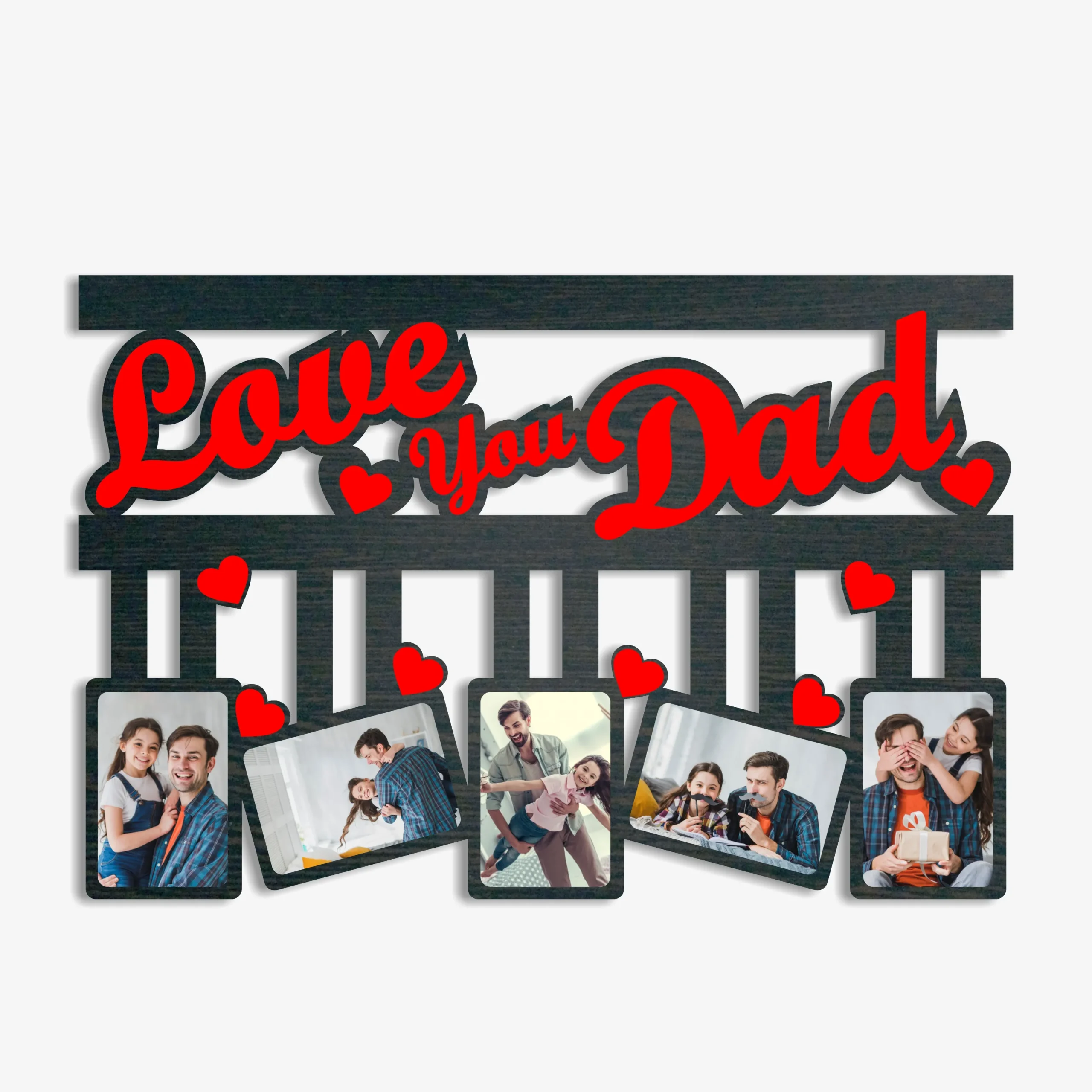 Blank Love You Dad Photo Frame 12x18in