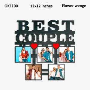 Blank Best Couple Collage Photo Frame 12x12in