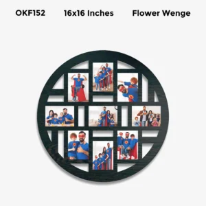 Blank Round Collage Photo Frame 16x16in