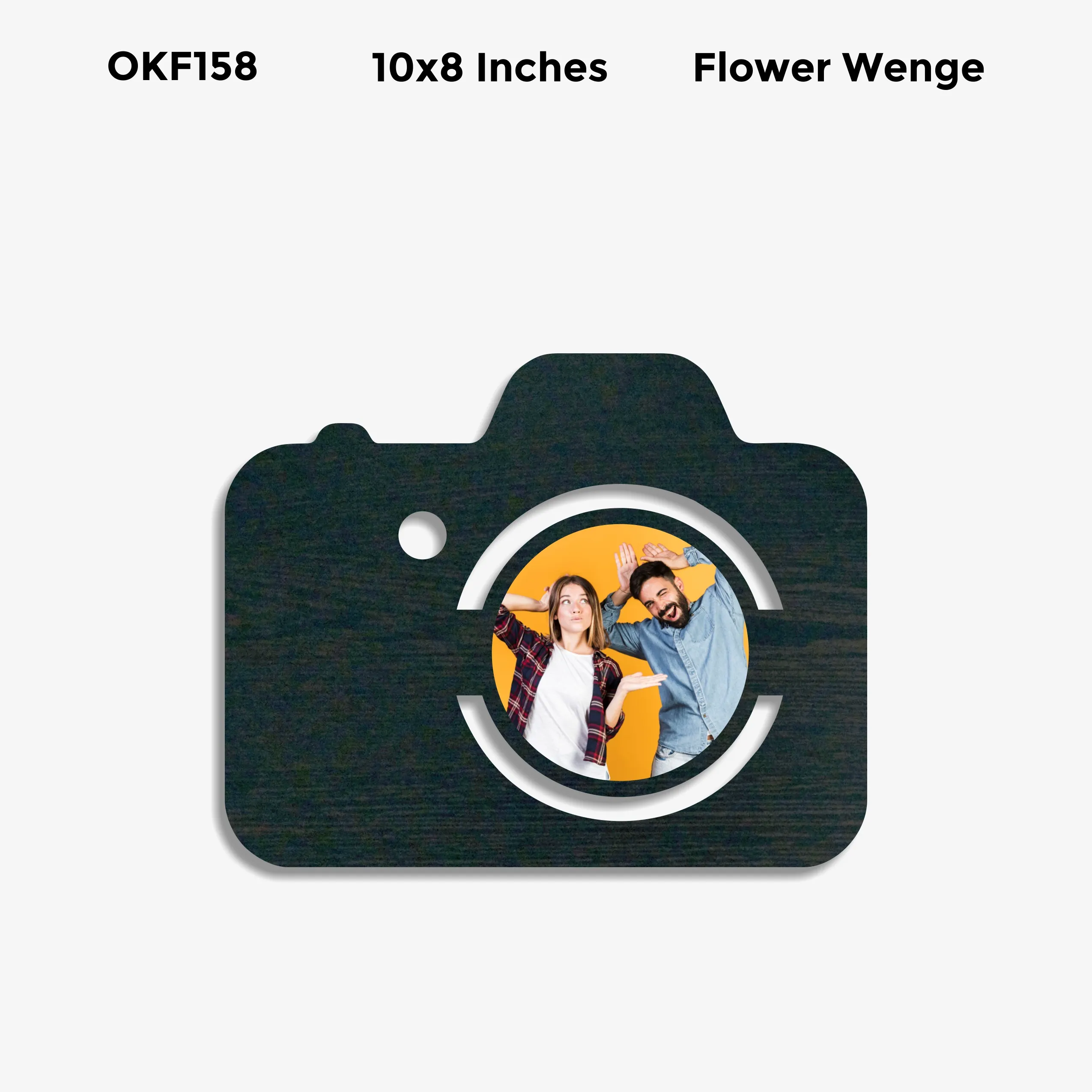 Blank Camera Photo Frame 10x8in