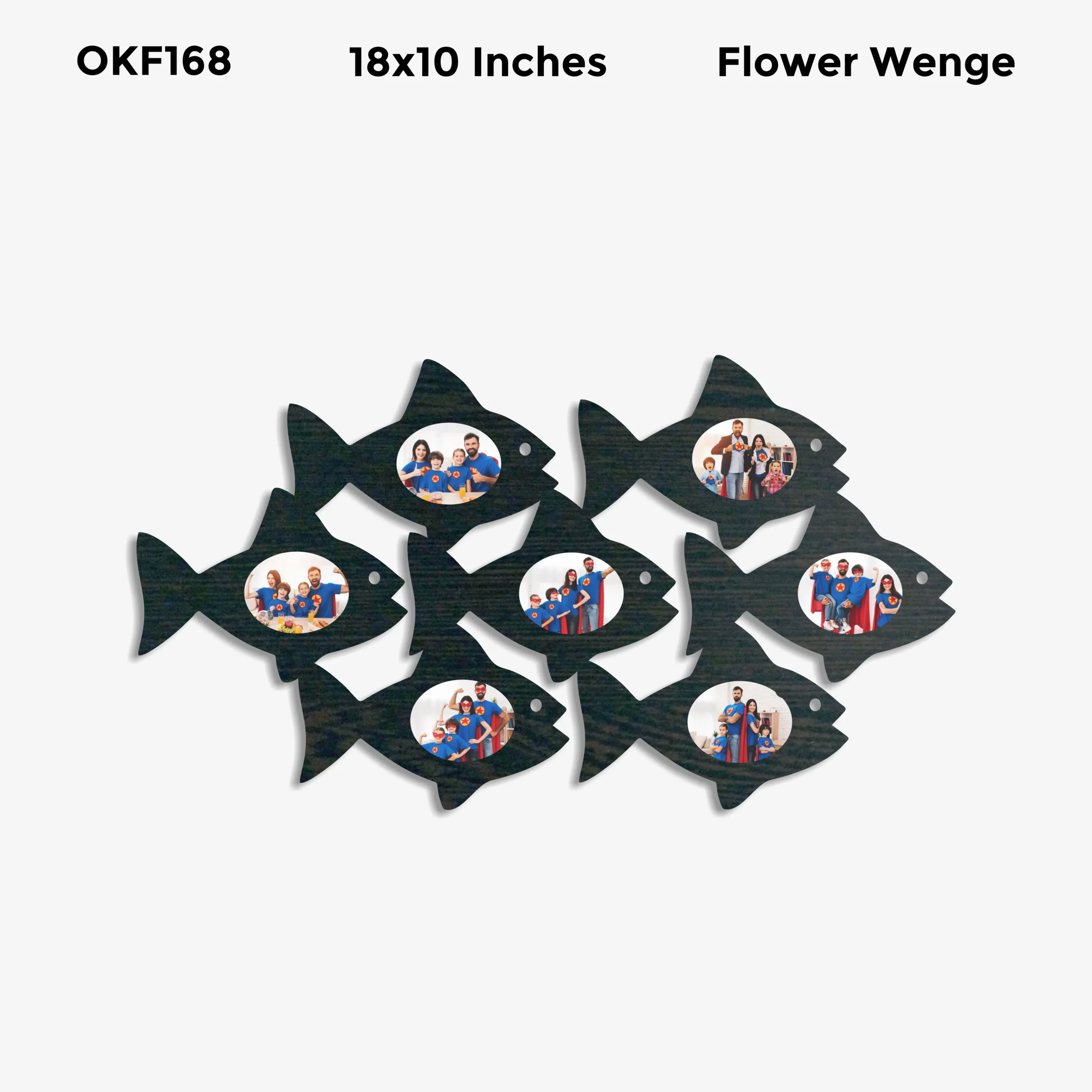 Blank Fish Photo Frame 18x10in