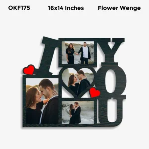 Blank I Love You Photo Frame 16x14in