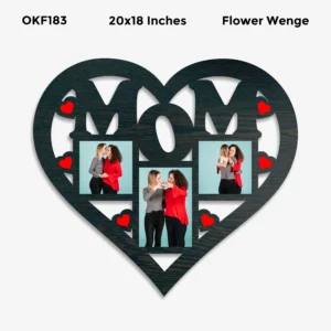 Blank Mom Heart Photo Frame 20x18in