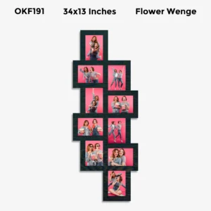 Blank Vertical Collage Photo Frame 34x13in