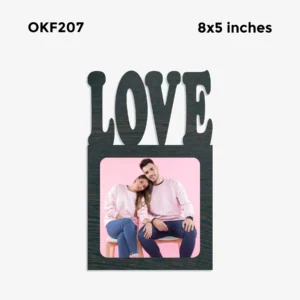 Blank Love Photo Frame 8x5in