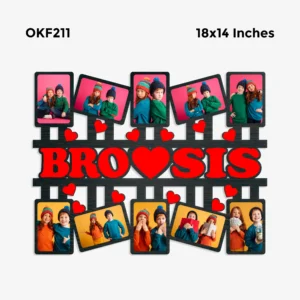 Blank Bro Sis Collage Photo Frame 18x14in