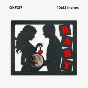Blank Baby Photo Frame 12x10in
