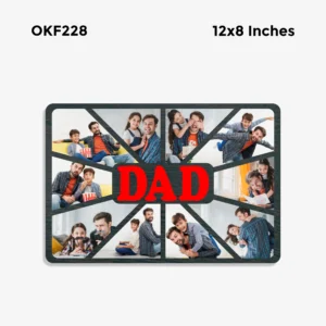 Blank Dad Collage Photo Frame 12x8in