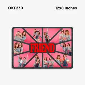 Blank Friend Collage Photo Frame 12x8in