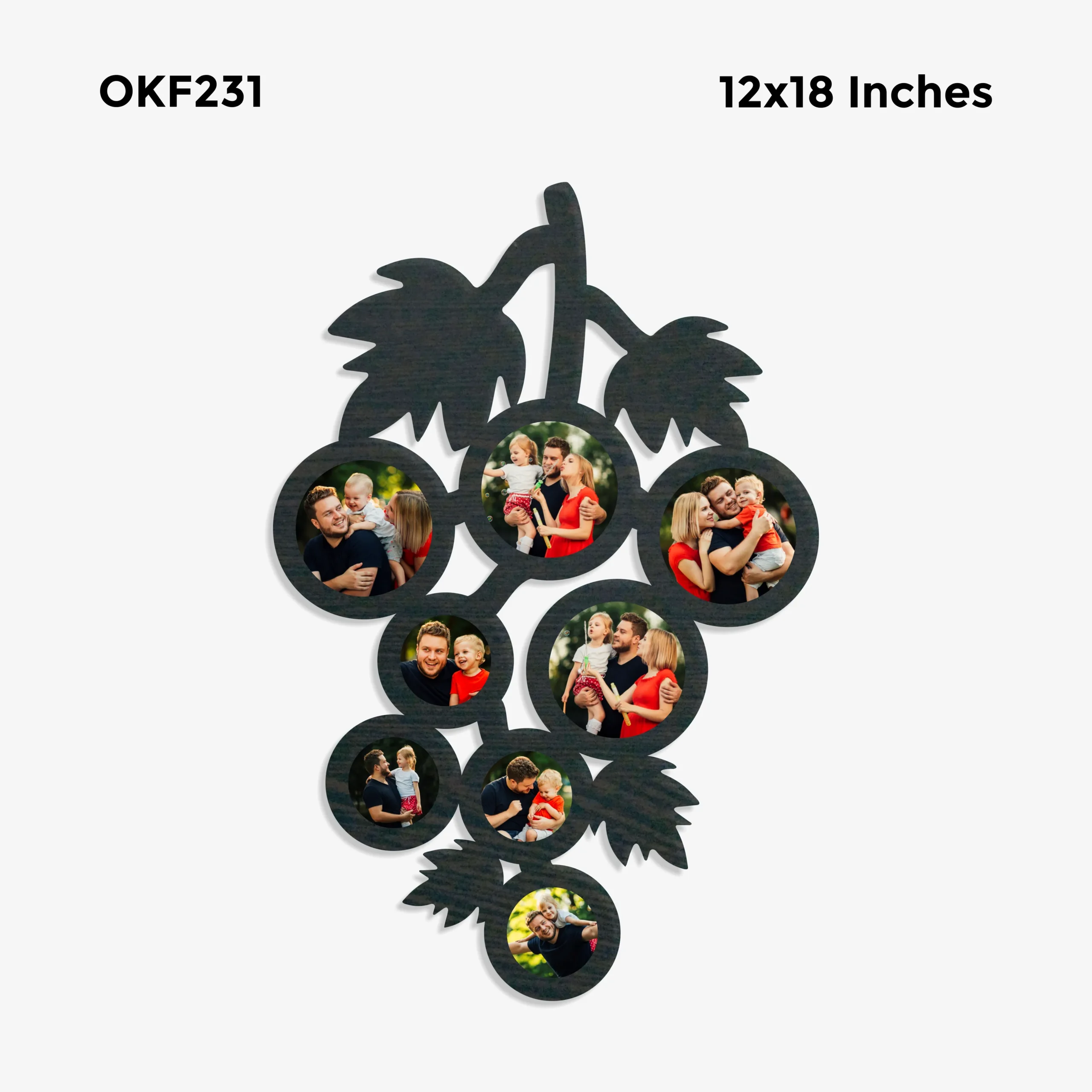 Blank grapes Collage Photo Frame 12x18in