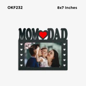 Blank Mom Dad Mini Photo Frame 8x7in