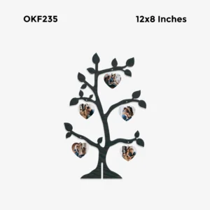 Blank Heart Tree Photo Frame 10x6in