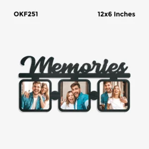 Blank Memories 3 Photo Frame 12x6in