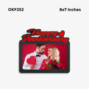 Blank Happy Anniversary Photo Frame 8x7in