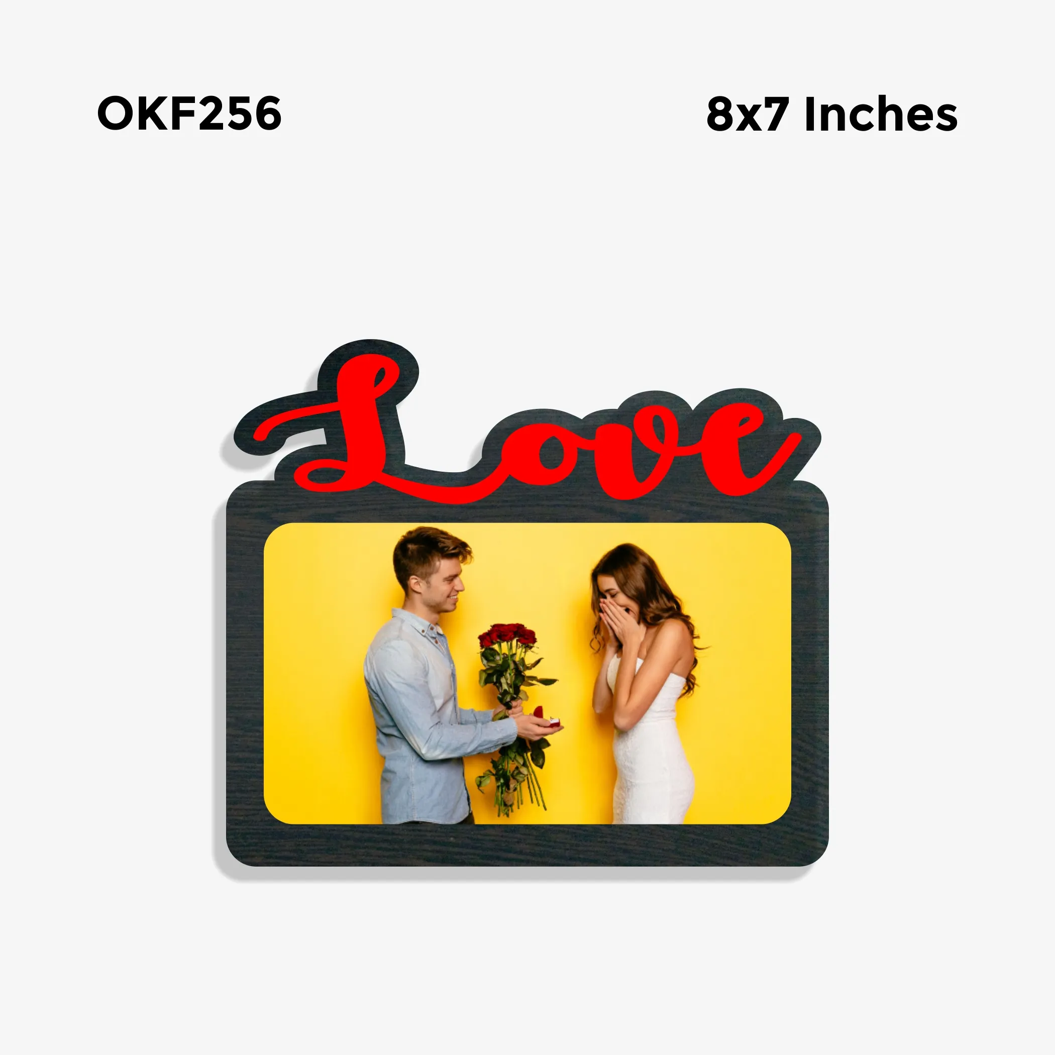 Blank Love Photo Frame 8x7in