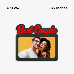 Blank Best Couple Photo Frame 8x7in