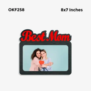 Blank Best Mom Photo Frame 8x7in