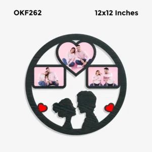 Blank Circle Collage Photo Frame 12x12in