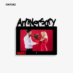 Blank Anniversary Photo Frame 8x7in